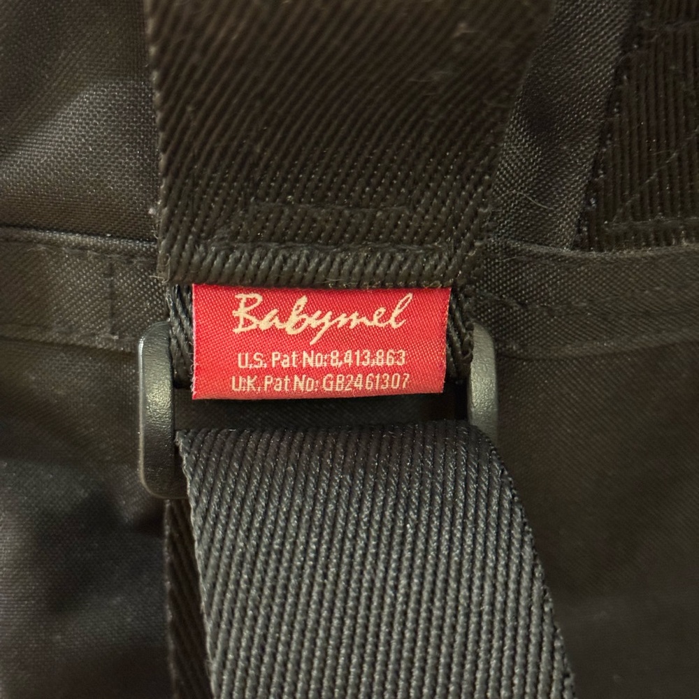 Babymel Black Faux Leather Convertible Diaper Backpack - Picture 3 of 7